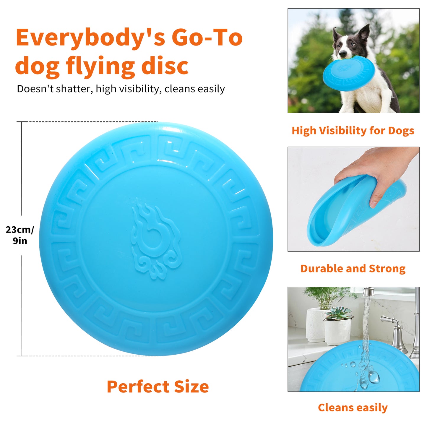 Dog flying disc for large